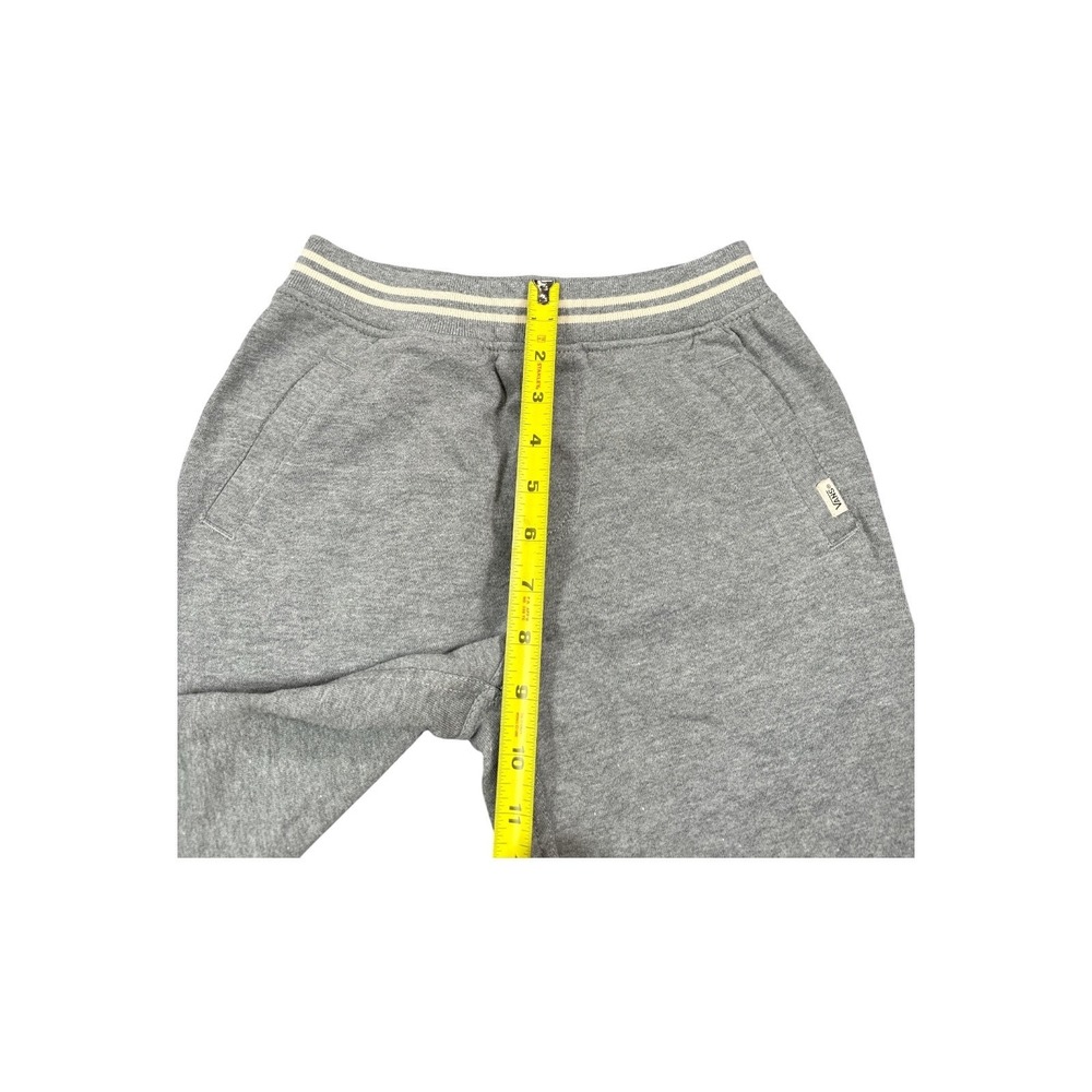 Vans Boy Grey Heather Sweat Shorts Striped Waistband Size Small - Picture 5 of 8